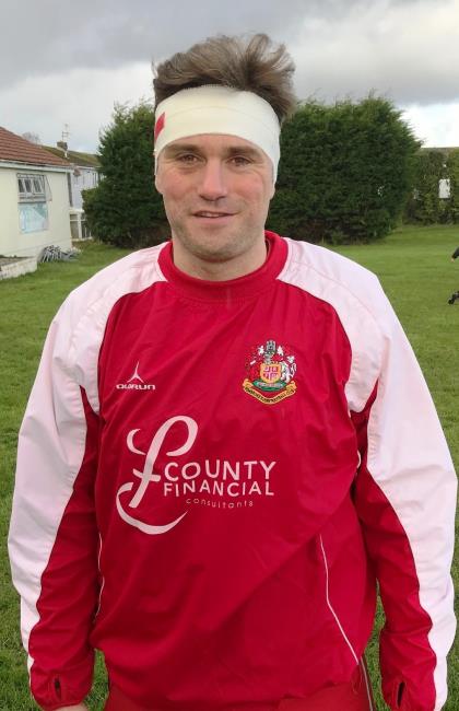 Scott Powell - two tries for man of the match for Pembroke